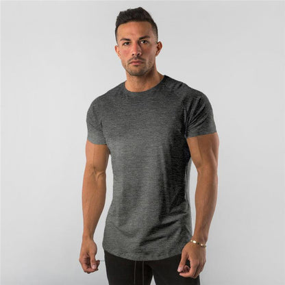 Fitness Sports Solid Color Short-Sleeved T-Shirt - Stregactive